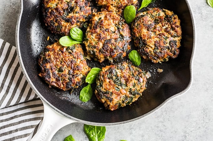 Healthy Sun-Dried Tomato Spinach Turkey Burger Meal Prep